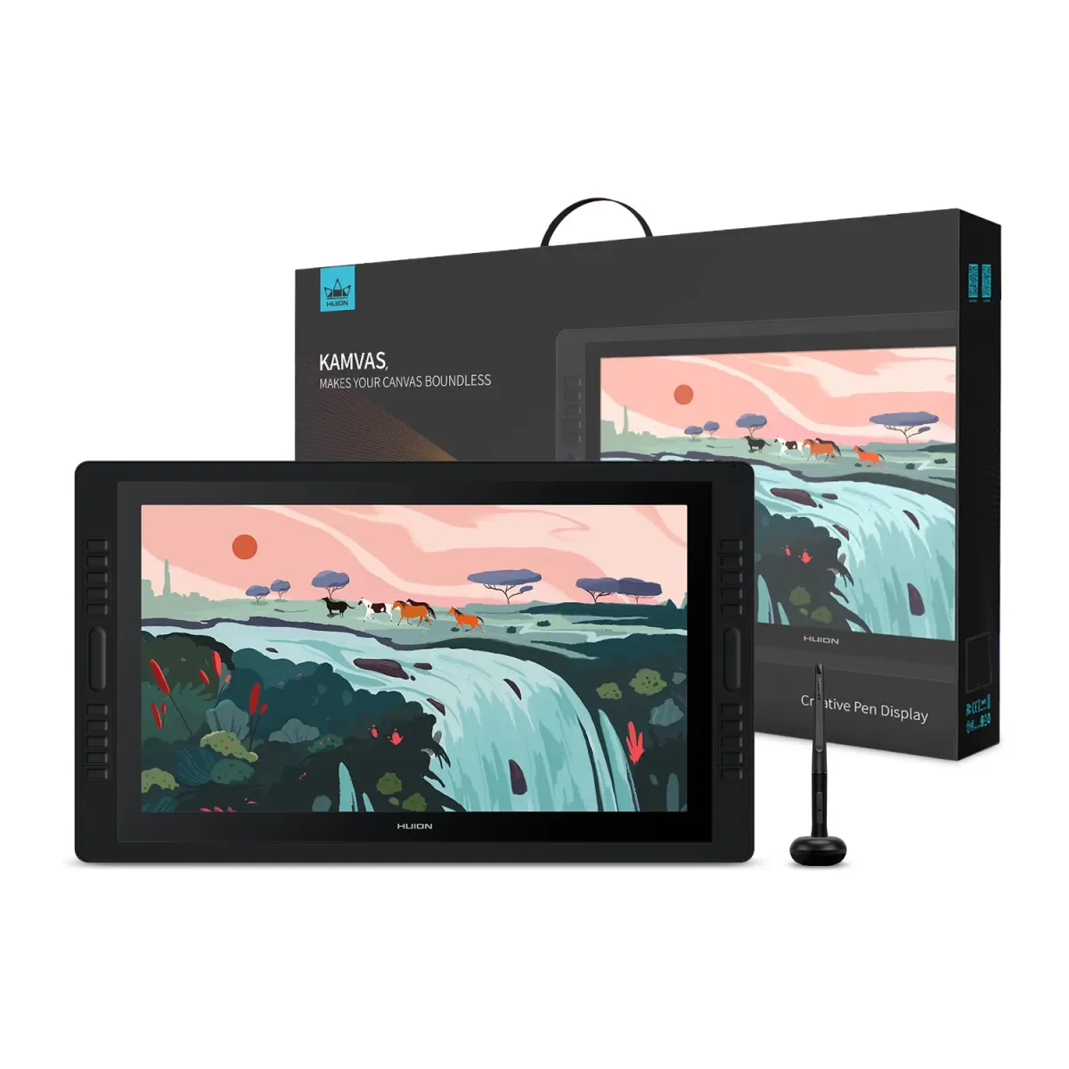 【ジャンク品】HUION Kamvas Pro24 液晶タブ Huion Kamvas Pro 24(4K) Graphics Drawing Tablet with KD100