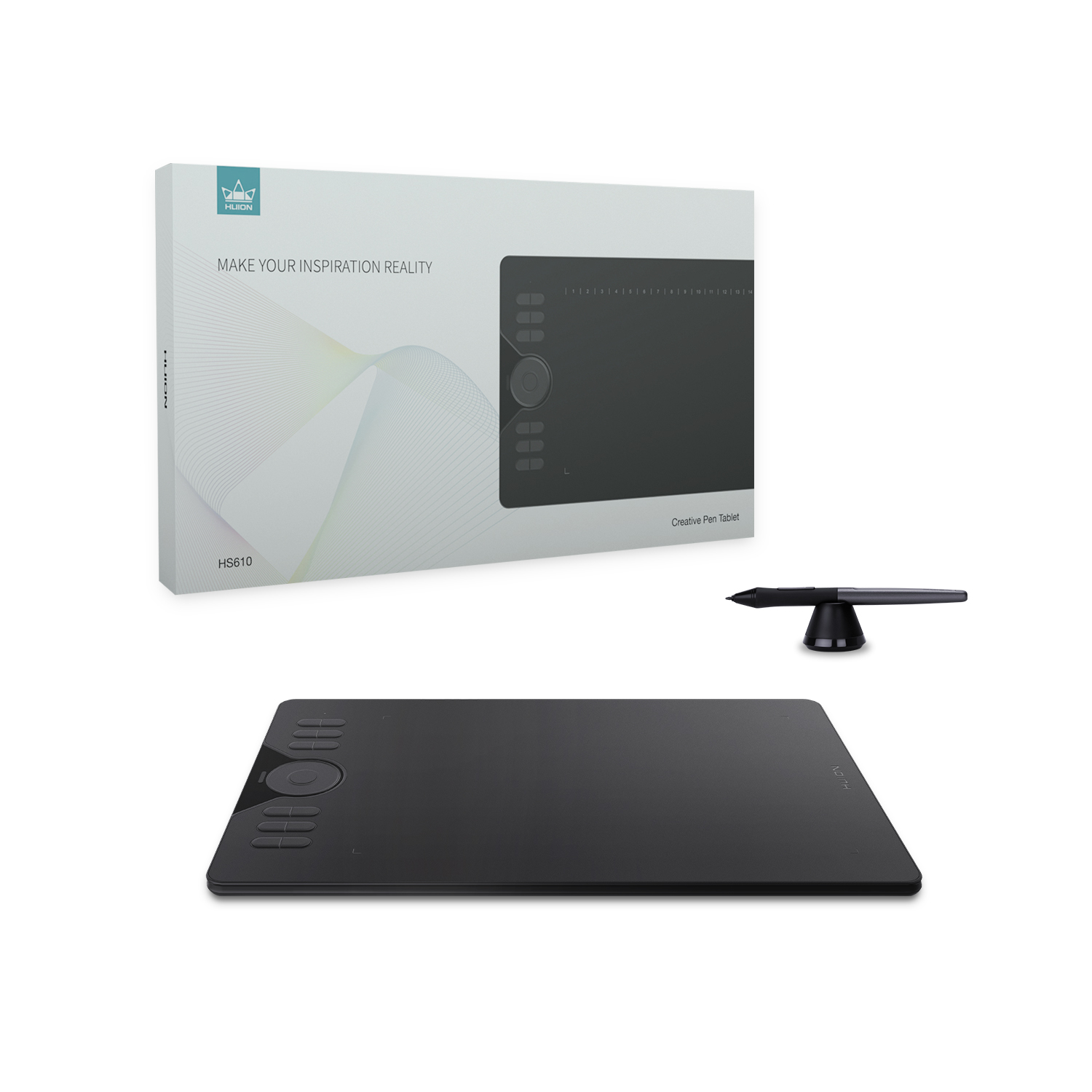 Huion HS610 Graphics Drawing Tablet with Touch Ring | Huion