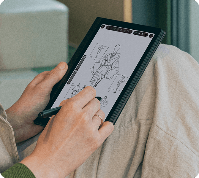 Huion Note E 8.4インチ Androidノートテイキングタブレット 電池不要