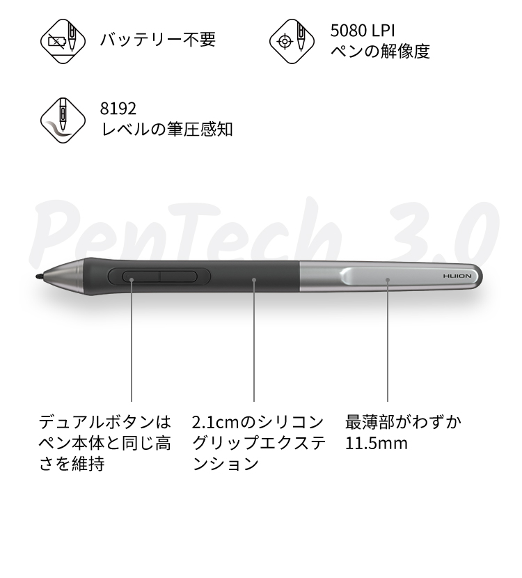 Huion Inspiroy 2 S H641P 初心者向け小型グラフィックドローイング