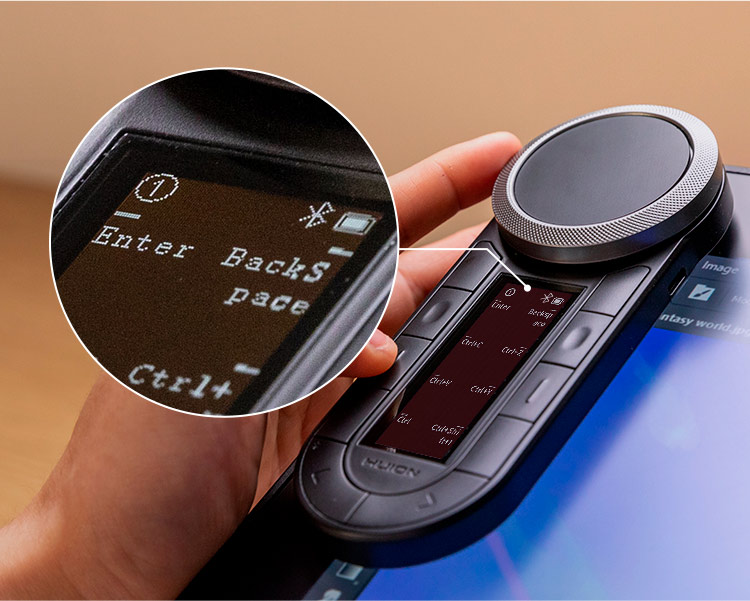 デジタルアート向けHuion Keydial Remote K40 Bluetooth