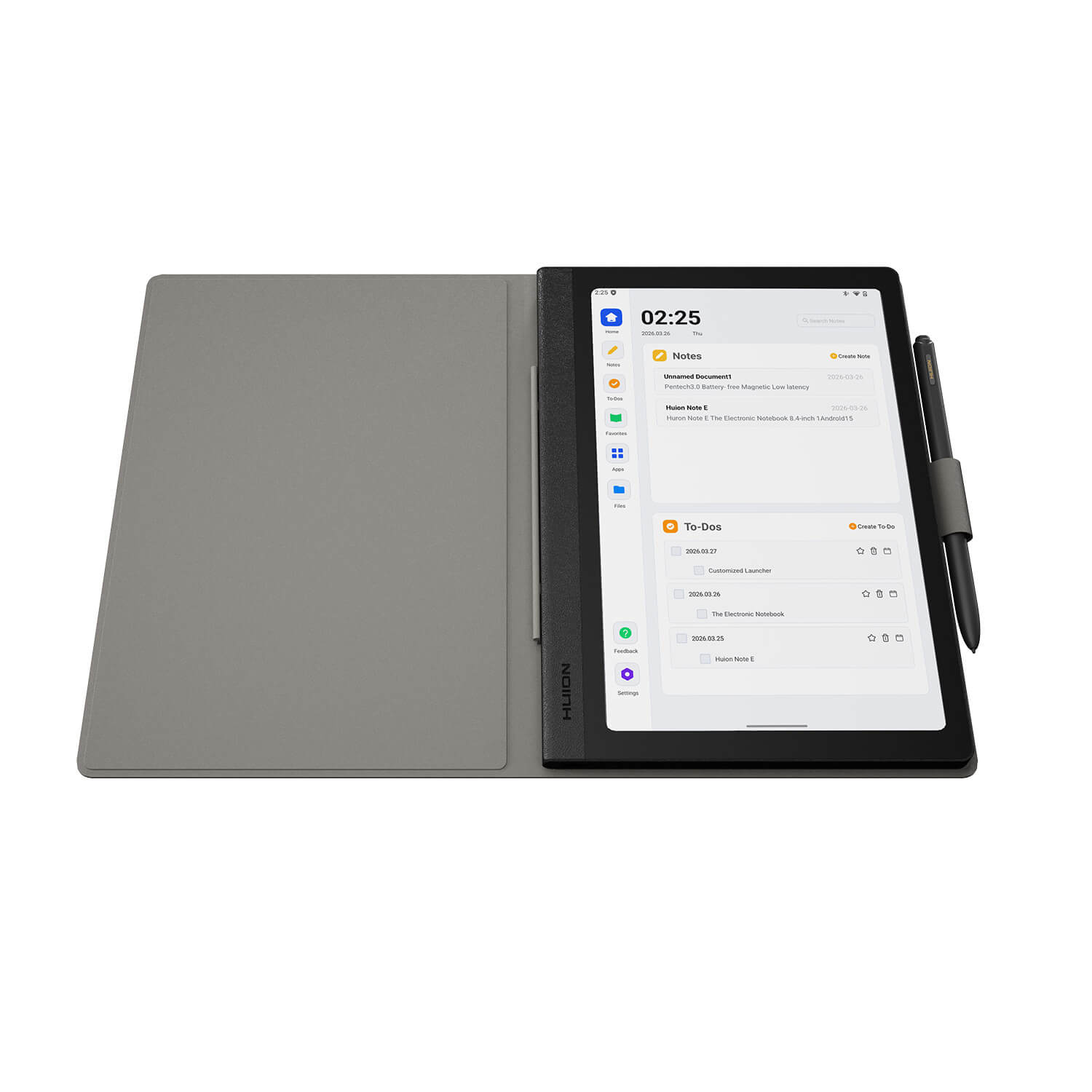 Huion Note E Digital Notebook with Magnetic Pen and Cover for Work