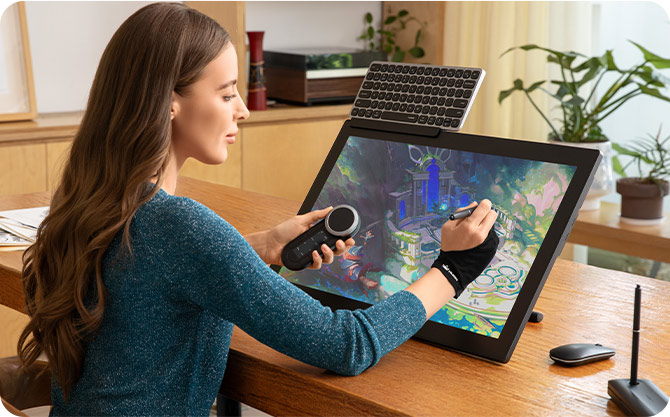 Huion Kamvas Pro 24 4K (Gen 3) プロ向け液晶ペンタブレット