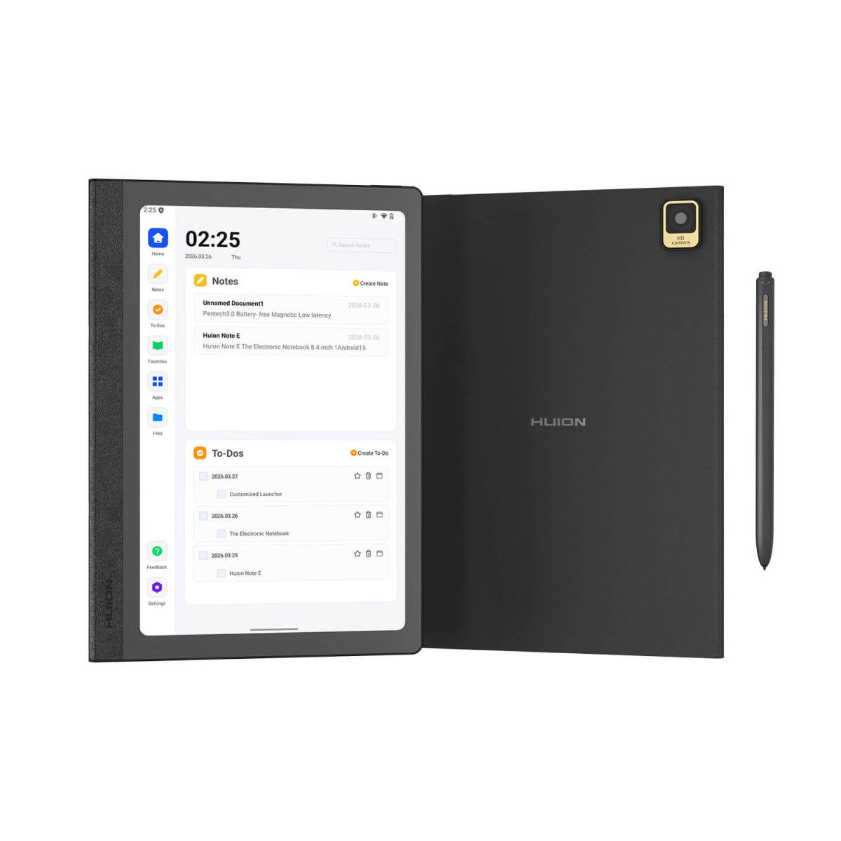 仕事に最適な、マグネットペン＆カバー付きHuion Note Eデジタルノート 