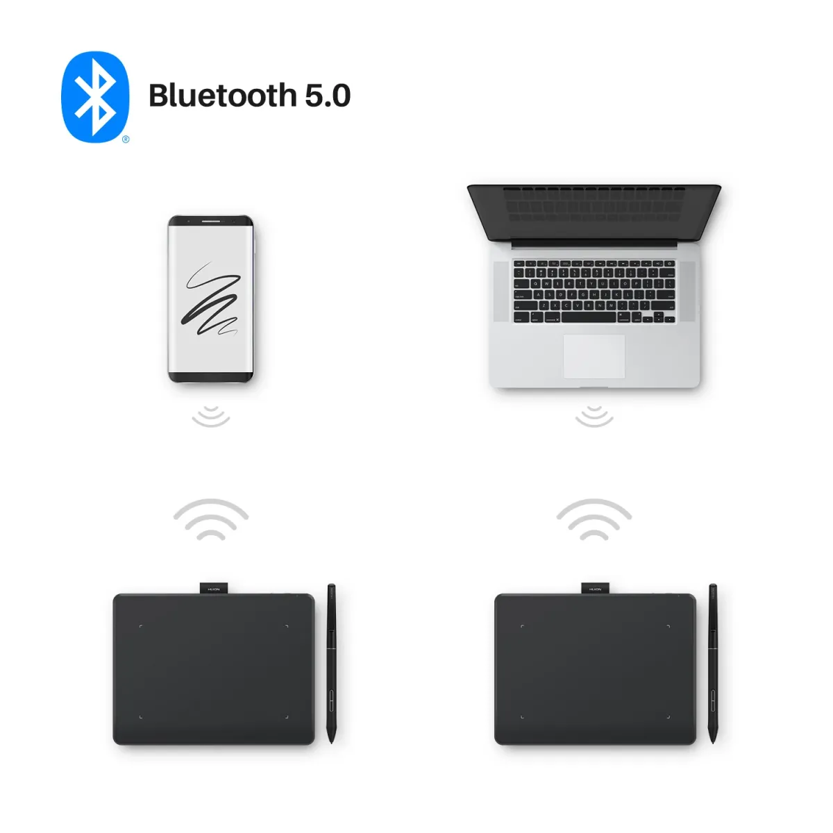 Huion Inspiroy Frego Small Wireless Drawing Tablet for