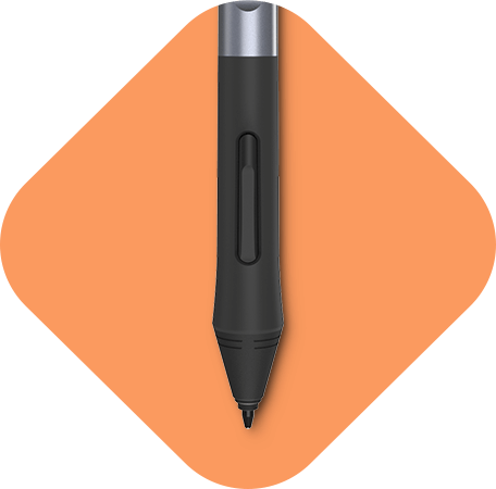 HUION P68 Stylo à batterie stylet numérique pour tablette graphique Huion