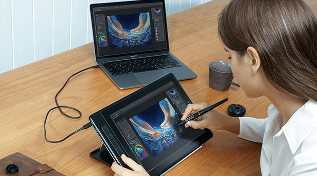 Huion Kamvas Pro 13 (2.5K) 13 Zoll QHD+ Zeichentablett mit QLED