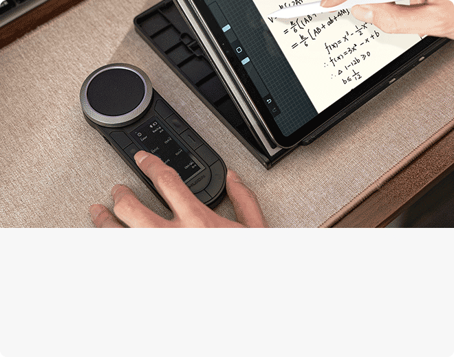デジタルアート向けHuion Keydial Remote K40 Bluetoothショートカット